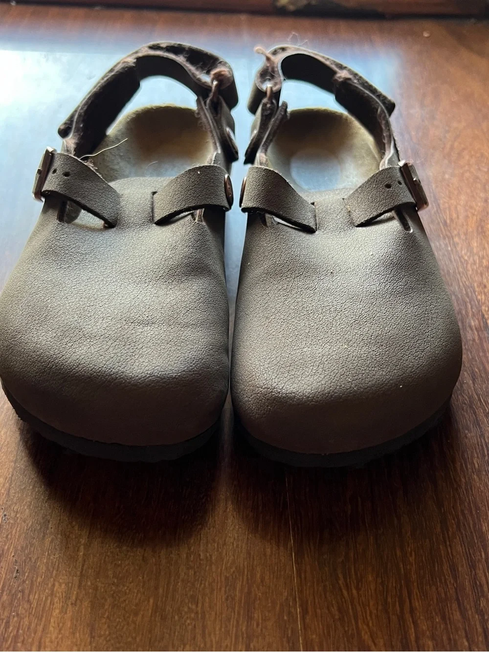 BIRKENSTOCK Sandals Kids Size 32 Brown Mocha Kay Clogs